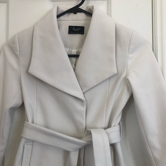 🌿 BARDOT JNR 🌿 girls white longline winter jacket coat size 7 - Picture 5 of 9